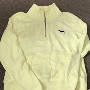 1/4 zip baby yellow sweatshirt AXS